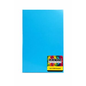 GRAFTON A2 160GSM BOARD (5 PK) - BRIGHT BLUE
