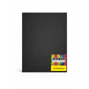GRAFTON A3 160GSM BOARD (5 PK) - BLACK