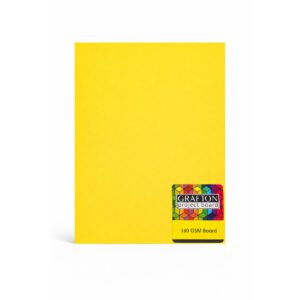 GRAFTON A3 160GSM BOARD (5 PK) - DAY GLO YELLOW
