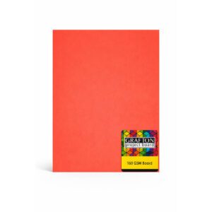 GRAFTON A3 160GSM BOARD (5 PK) - BRIGHT RED