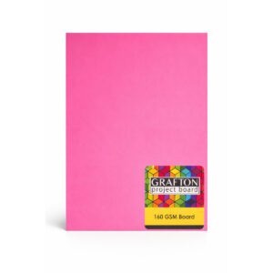 GRAFTON A3 160GSM BOARD (5 PK) - DAY GLO PINK