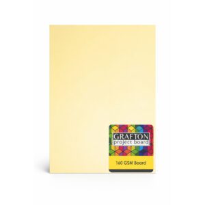GRAFTON A3 160GSM BOARD (100 PACK) - PASTEL YELLOW