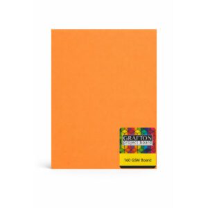 GRAFTON A3 160GSM BOARD (100 PACK) - BRIGHT ORANGE