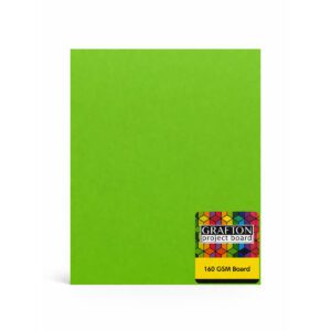 GRAFTON A3 160GSM BOARD (100 PACK) -DAY GLO GREEN