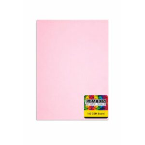 GRAFTON A4 160GSM BOARD (10 PK) - PASTEL PINK
