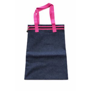 PRODUCTS > BACK TO SCHOOL DENIM LIBRARY BAG PINK