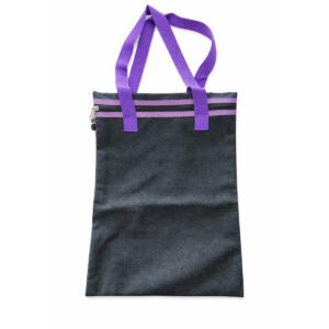 PRODUCTS > BACK TO SCHOOL DENIM LIBRARY BAG PURPLE