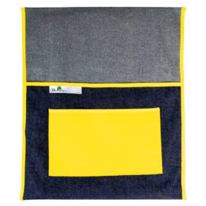 PRODUCTS > BACK TO SCHOOL SCHOOL CHAIRBAG DENIM 380mm WITH POCKET YELLOW