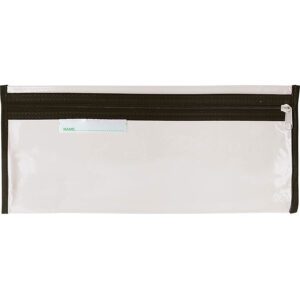 PRODUCTS > BACK TO SCHOOL CLEAR EXAM PENCIL BAG 33cm BLACK