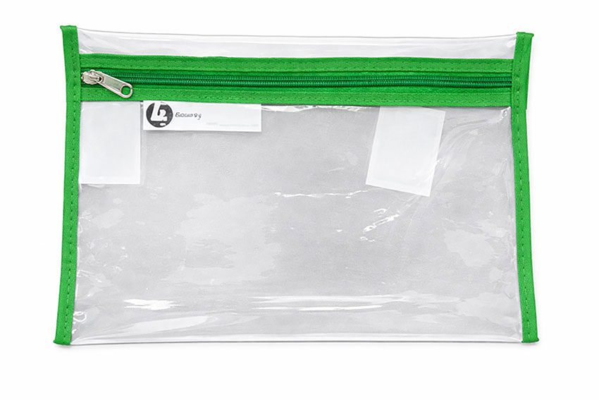 PRODUCTS > BACK TO SCHOOL CLEAR PENCIL BAG A5 GREEN