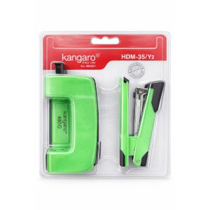 KANGARO COMBO MINI 480 PUNCH & HDM-35 STAPLER BRIGHT GREEN